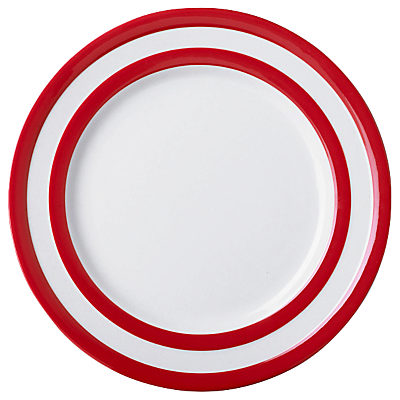 Cornishware Plate, Seconds, Red/White Cornishware Plate, Seconds, Red/White